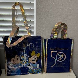 Walt Disney World 50th Anniversary Tote Bags Bundle.